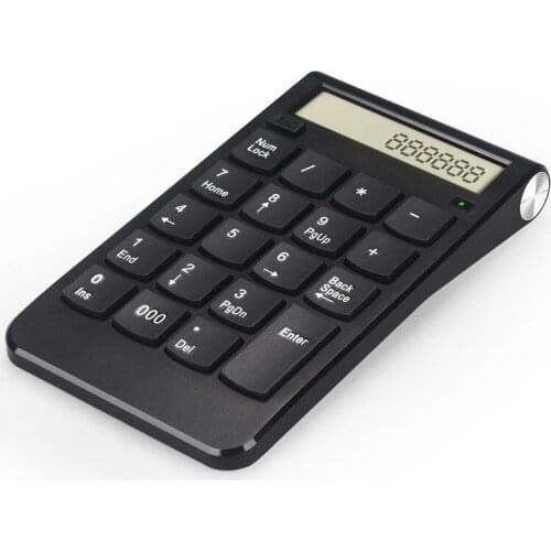 Mini Number Keyboard 2.4G Wireless USB Plug and Play Portable with Display Screen DU55