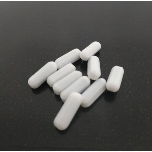 C3x12mm 10pcs PTFE Magnetic Stirrer Mixer Stir Bars PTFE Stirring Bars White Spin Bars Without Pivot Ring