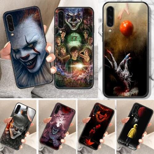 Stephen King It pennywise Phone Case For Samsung Galaxy A 10 12 20E 21S 30 32 40 50 51 52 70 71 72 5 6 7 2016 2018 black art
