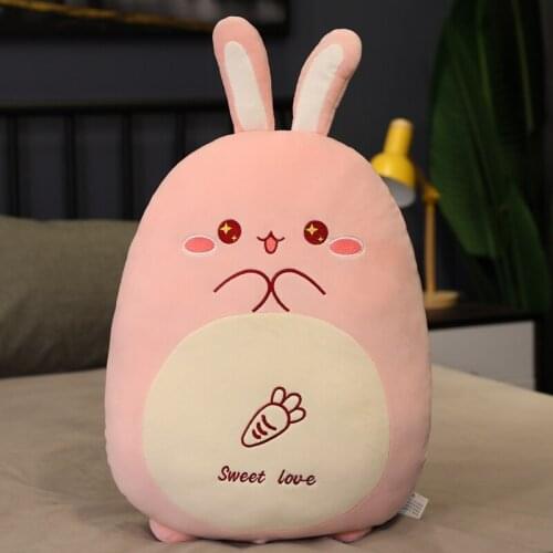 Childrens rabbit plush toy cute doll girl bed super soft sleeping doll pillow doll removable and washable doll