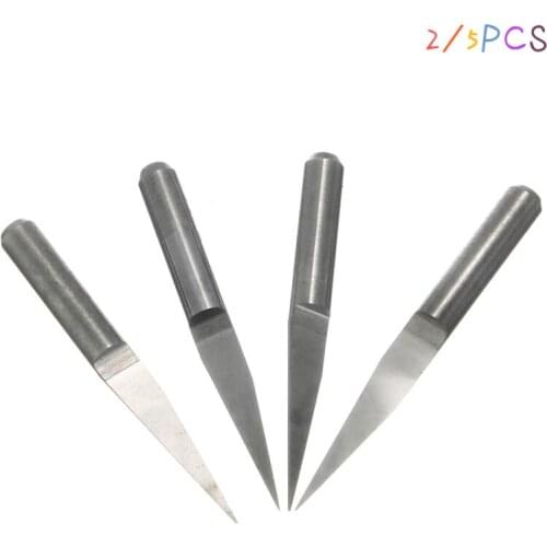 2/5pcs 3.175mm Shank Engraving Milling Cutter CNC Router Bits Tool PCB Engraving Bit Tungsten Carbide Milling Cutter
