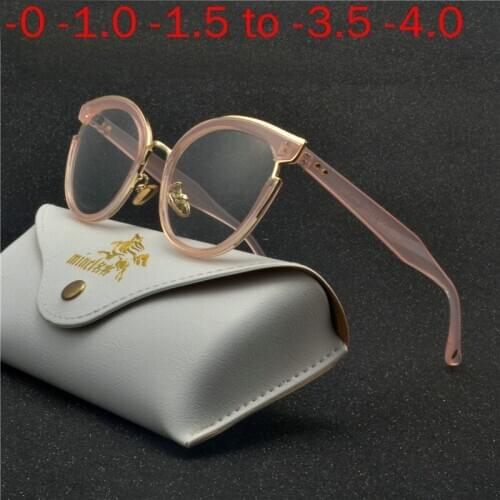 Finished Myopia Sunglasses Photochromic Myopia Eyeglasses Frame Men Women Round Sun glasses Myopia Eyewear -1.0 -1.5 NX