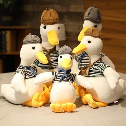 30-75cm Cute Painter Goose Plush Toy Cute Animal Popular Stuffed Doll Fashion Soft Children Kids Girls Birthday Christmas Gift