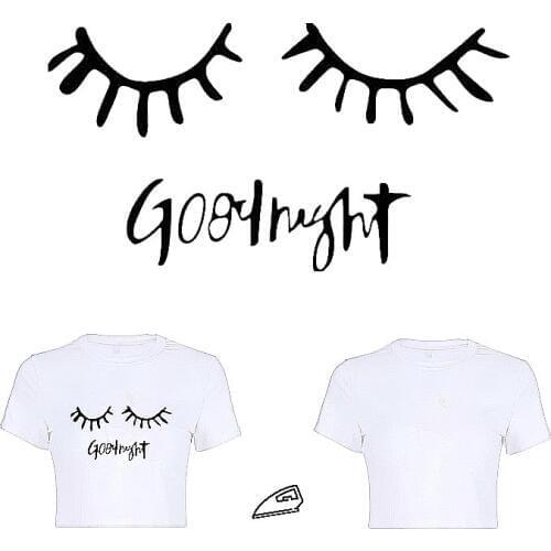 Patches Eyelash Transfert Thermique Vetement Clothes Stickers Diy Stranger Things Appliques For Clothing Riverdale Biker Patch