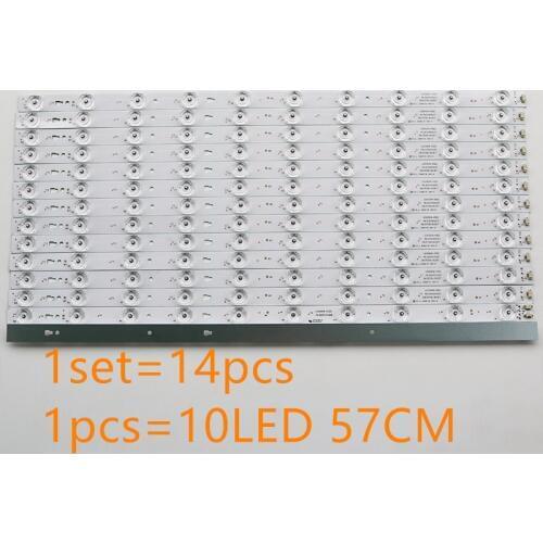 New original for haier LS55A51 moka mooka U55K5 U55A5 led55d10-01 (D) TV backlight strip a set of 14pcs 10 lights