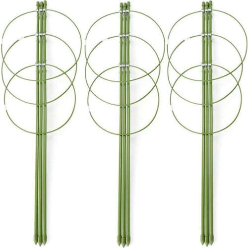 Climbing Plants Support, Garden Trellis Flowers Tomato Cages Stand Set Of 3 Pack