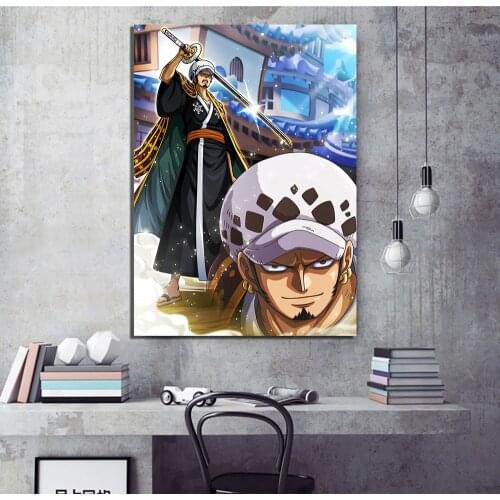Anime One Piece Character Poster, Luffy Brooke Helmsman Home Decor , Usopp Solon Nami Wall Decor, Robin Sanji Anime Role Art