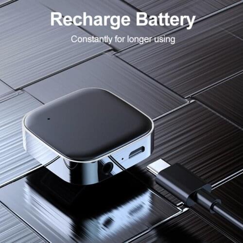 Bluetooth Receiver Energy-saving Noise Reduction ABS Duallink Long Service Time Bluetooth Player Audio Receiver Adapter for Cars