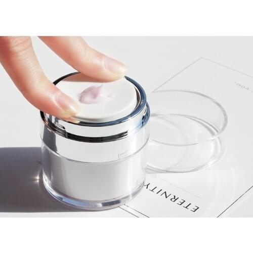 15/30/50ml Airless Pump Jars Empty Refillable Bottle Portable Travel Lotion Cream Bottle Sample Vials Cosmetic Jar Containers