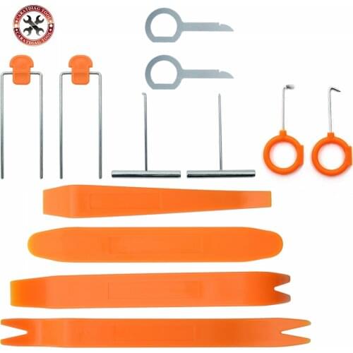 Auto Car Repair Disassembled 12pcs/Set Audio Removal Installtion Pry Tools Car Radio Door Clip Panel Trim Dash CNP FREE Shipping