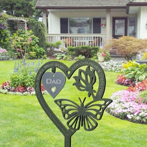 Garden Signpost Delicate Flower Butterfly Shape Plastic Mothers Day Inserted Sign Decoration for Decorating More Attractive