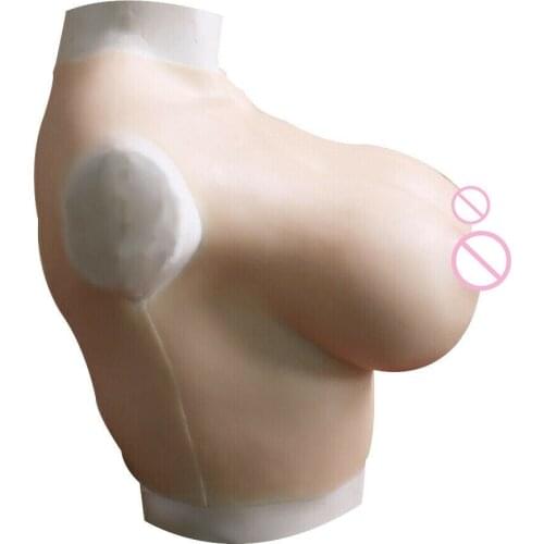Silicone Crossdressers Breast Forms Chest Plates Drag Queen Mastectomy Enhancer