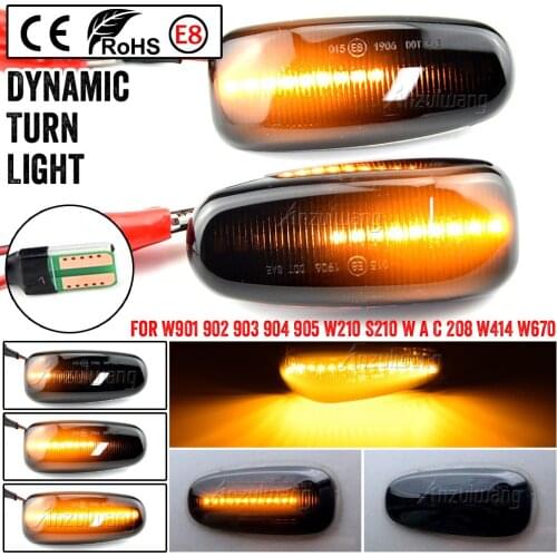 Led Dynamic Side Marker Turn Signal Indicator Light Sequential Blinker For Mercedes BENZ W202 W210 W208 R170 Vito W638