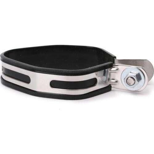 1 Set New Motorcycle Exhaust Mount Clamp Chrome Bracket Custom 3"