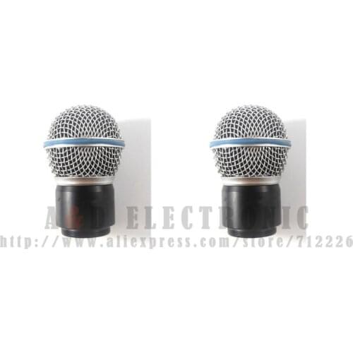 2PCS New Replacement Ball Head Mesh Microphone Grille with capsule for Shure SM58 SM58S SM58LC BETA58 BETA58A BETA PGX24 SLX24