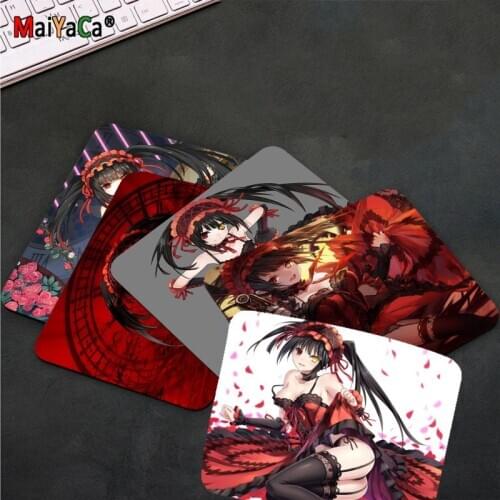 Anime DATE A LIVE Tokisaki Kurumi Gamer Mice Retail Small Rubber Mousepad Smooth Writing Pad Desktops Mate gaming mouse pad