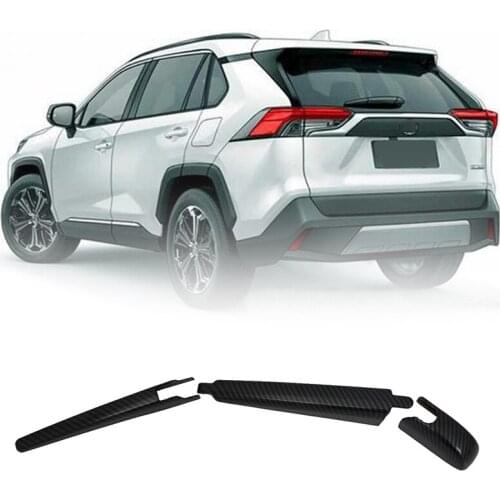 For Toyota Corolla Cross XG10 2020-2021 Car Accessories ABS Carbon Rear Window Wiper Cover Trim