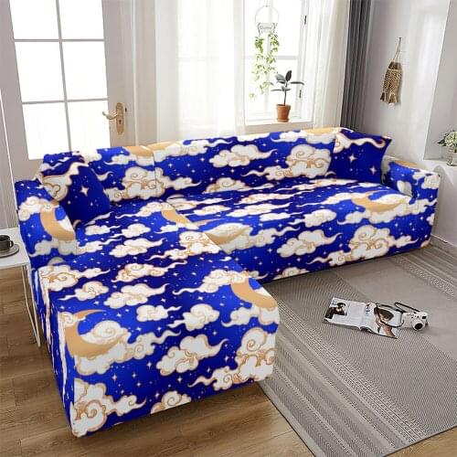 Star Sky Sofa Cover Elastic Sofa Cover for Living Room Modern Sectional Corner Sofa Slipcover Armchair Couch Cover 1/2/3/4-seat