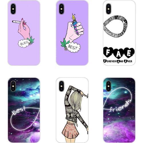 BFF couple case best friends girly For Xiaomi Redmi 4A S2 Note 3 3S 4 4X 5 Plus 6 7 6A Pro Pocophone F1 Accessories Shell Covers