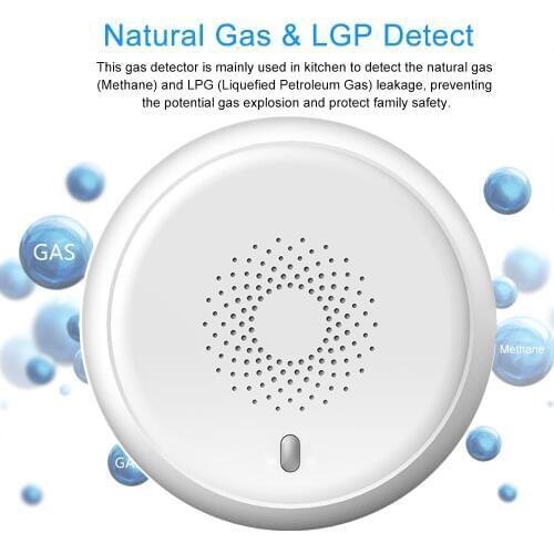 ZigBee Tuya Gas Detector Household Combustible Gas Natural CH4 Leak Detector Gas Leak Tester SmartLife Tuya APP Remote Control