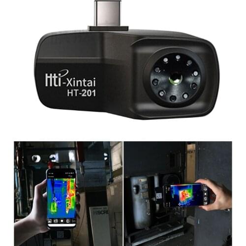 HT-201 Hti Cell Phone External Infrared Thermal Image Mini Thermal Imaging Camera Video & Image Type-c Thermometer