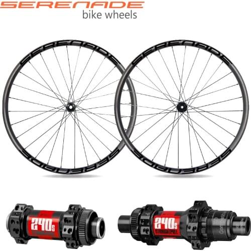 29er Wheels 30mm Wide 30mm Deep Carbon Mountiain Bicycle MTB Bike Wheelset with DT240 Hub Disc Center Lock 15x100mm 12X142mm