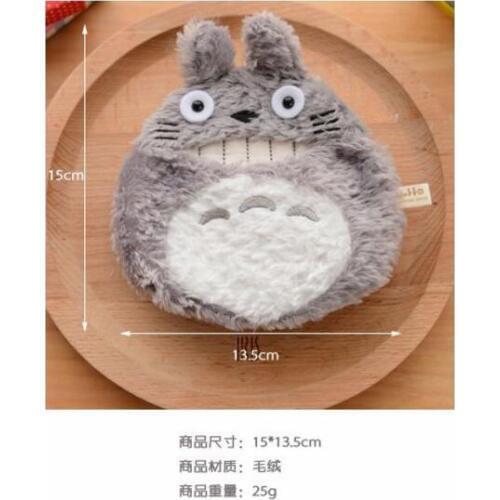 10 pieces Cartoon Totoro Coin Purse My Totoro Plush Portable Girls Wallet Chain Bags for Kids Boys Card Holder