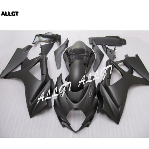 Matte Black Fairing kit Bodywork for SUZUKI GSXR 600 / 750 2006 2007 Pre-drilled