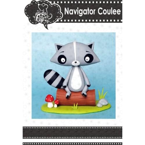 Cute fox, metal cutting mold, animal mold, cut scrapbook, layered template, craft die, die cutting mold 2021 new products