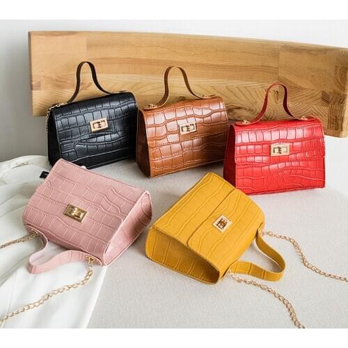 Fashion Girls Small Square Shoulder Bags New Casual Handbag And Purse Day Clutches Pu Leather Crossbody Messenger Bags For Women