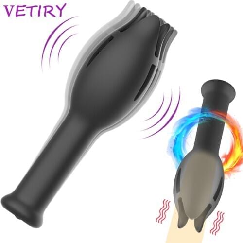 10 Modes Penis Delay Trainer Male Masturbator Vibrator Automatic Oral Climax Sex Glans Stimulate Massager Sex Toys for Men