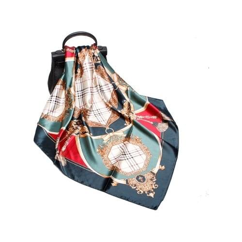90*90cm New All-match Fashion Scarf Womens Tassels Printed Pattern Large Square Scarf women