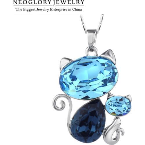 Neoglory Alloy Plated Necklaces Chain Display Pendant Wholesale Design 2020 New Gift Embellished with Crystals from Swarovski