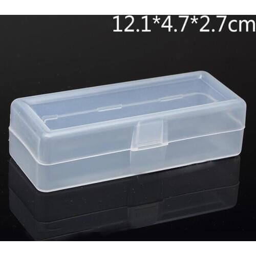 Transparent plastic box Storage Collections Product packaging box dressing case mini Case out size 12.4*5*3.2cm