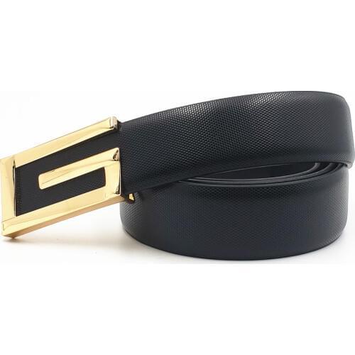 Men Belt 2019 Cowhide Real Leather Belts for Men Fashion Smooth Buckle Belts Big Buckle Women Belts Cinturones Hombre
