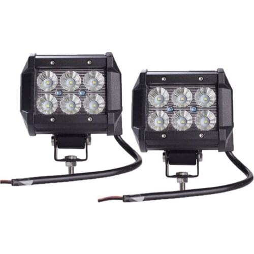 18W LED Work Light 4WD Offroad Spot Fog ATV SUV UTE Driving Lamp For Jeep