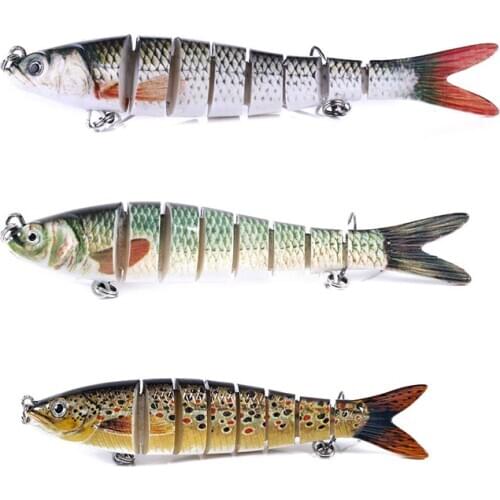 27g/22g/11g Sinking Wobblers 8 Segments Fishing Lures Multi Jointed Swimbait Hard Bait Fishing Tackle For Bass Isca Crankbait