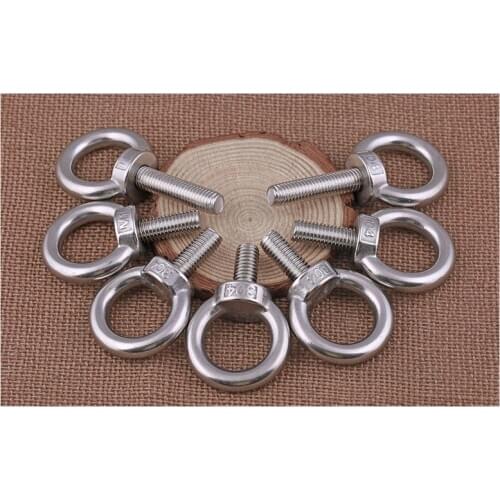 304stainless steel ring screw lengthening ring bolt M3M4M5M6M8M10M12M14M16M18M24 1pcs