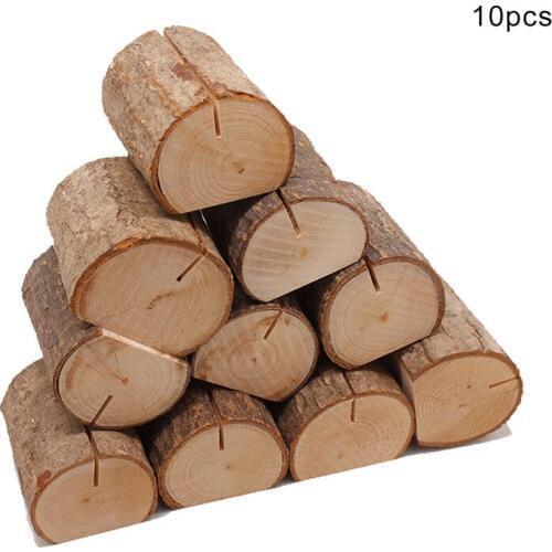 10pcs/lot Retro Natural big size Wooden Clips DIY Meaasge Semicircle Clip Log Note Clip Students' gift school office supplies