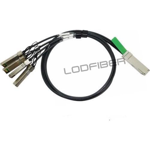 LODFIBER 3m (10ft) DAC-Q28-S28-3M H-u-a-w-e-i Compatible 100G QSFP28 to 4x25G SFP28 Passive Direct Attach Copper Breakout Cable