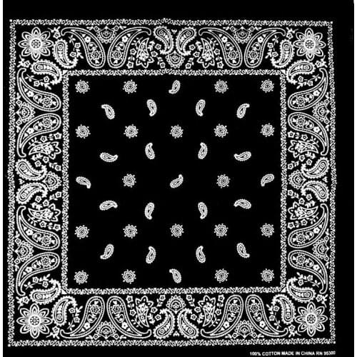 100%Cotton Paisley Bandana Multipurpose Hip-hop Unisex Bandanas Hair Bands Head Wrap Scarf Scarves Band Headtie For Men