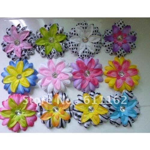 2013 hottest sale 12 Colors Little lily 1000pcs Flower head girl hair accessories best sale