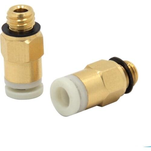 3pcs/lot Bowden remote Connector extruder M6 4*2mm telfon tubes Long Distance Feeding Joint for e3d Reprap 3D Printer parts