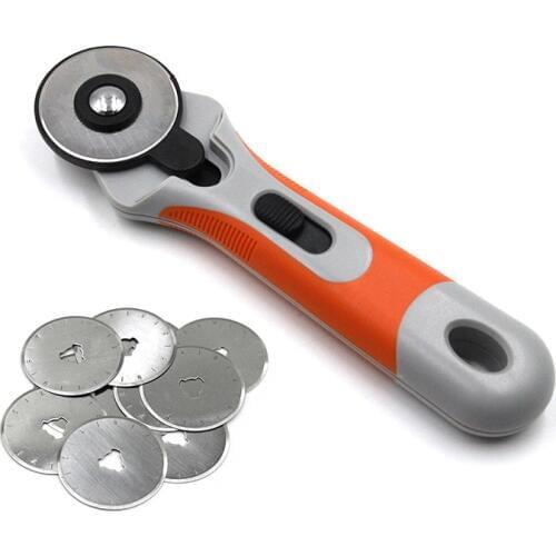 45mm Sewing Tailors Cutter Leather Rotary Cutter Roller Wheel Quilting Fabric Cutting Craft Tool DIY Leather Supplies Tools