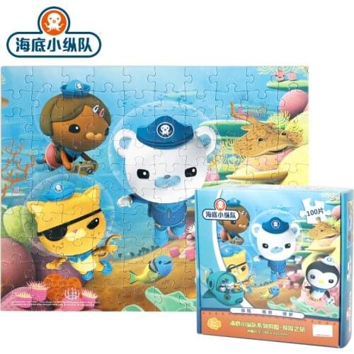 48/100 Pcs/Set Octonauts Educational Puzzle Toy Barnacles Kwazii Tweak Cartoon Model Action Figures Scene Puzzle Toys Gift