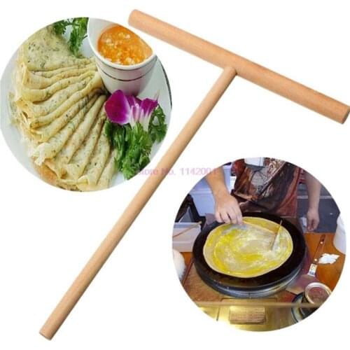 500pcs Wood Crepe Maker Pancake Batter Wooden Spreader Stick Home Kitchen Gadgets DIY Baking Cooking Cake Tools