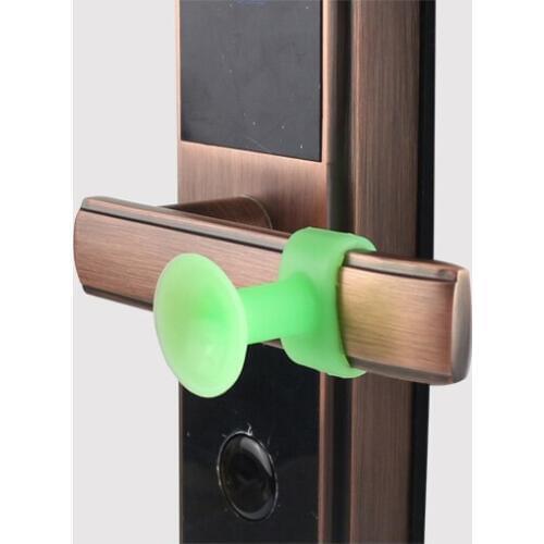 6pcs Silicone Bumper Door Wall Bumper Guard Door Stopper Handle Knob Crash Pad