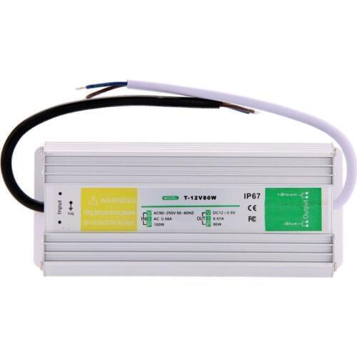 Ac 90-250V to Dc 12V 6.65A 80W Switching Power Supply ip67 Outdoor Used Led Strip Driver