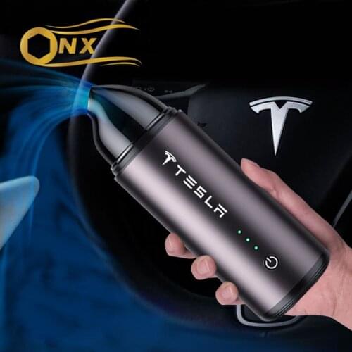 Car vacuum cleaners High-power wireless charging For Tesla model3 Y X S Car interior cleaning Accessories