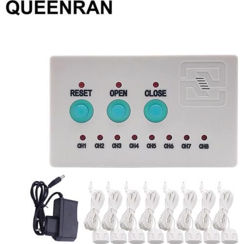 Water Leakage Sensor with 8pcs Cables Flood Water Protection Against Leaking Detector Alarm System For WLD-808 Smart House